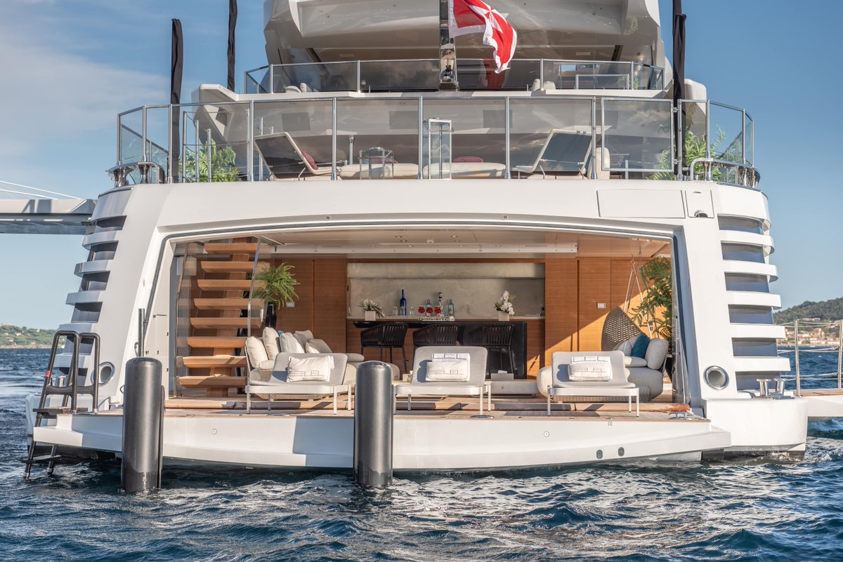 The award-winning LEL, a 50m Rossinavi spectacle, is accepting charter bookings for 2024 in Italy and France. 

This yacht is unique with her sprawling beach club and striking design, offering 12 guests an amazing experience and a world of elegance.

ocyachts.com/lel