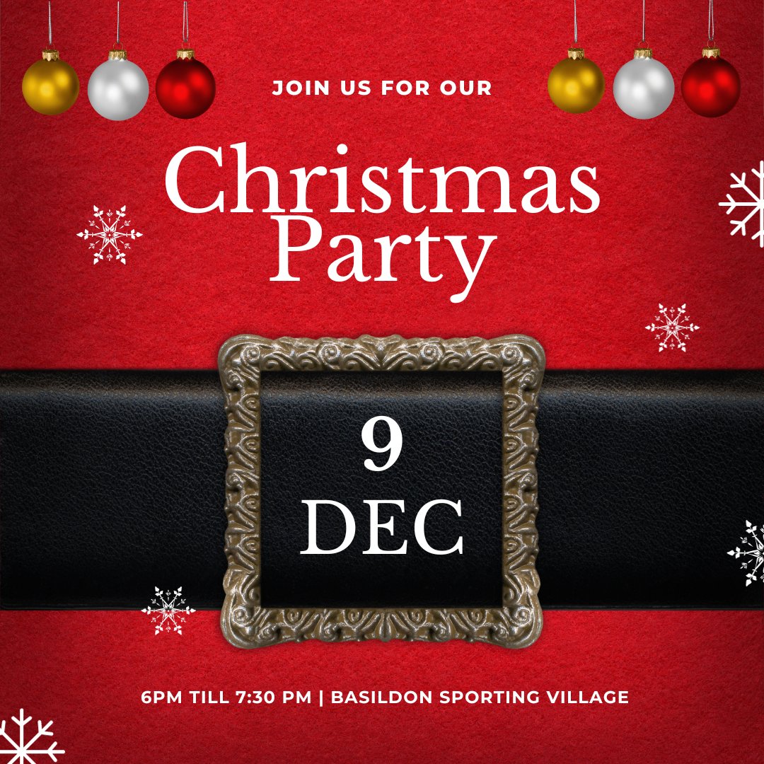 🎄✨ Join us for the most festive event of the year! 🎉 Our Christmas Party is just around the corner, and it's going to be an absolute blast. 🎅🎁🎊 Get your tickets at the main office! #ChristmasParty #FestiveFun #YouAreInvited 🌟🎉