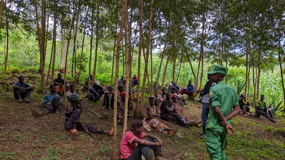 Nyuma yo gusoza umuganda abaturage b'umurenge wa Munyaga bahawe ikiganiro kijyanye n'ubukangurambaga bw'iminsi 16 bujyanye no kurwanya no gukumira ihohoterwa rikorerwa mu muryango harimo irikorerwa abana n'abagore by'umwihariko hamwe n'abagize umuryango muri rusange.