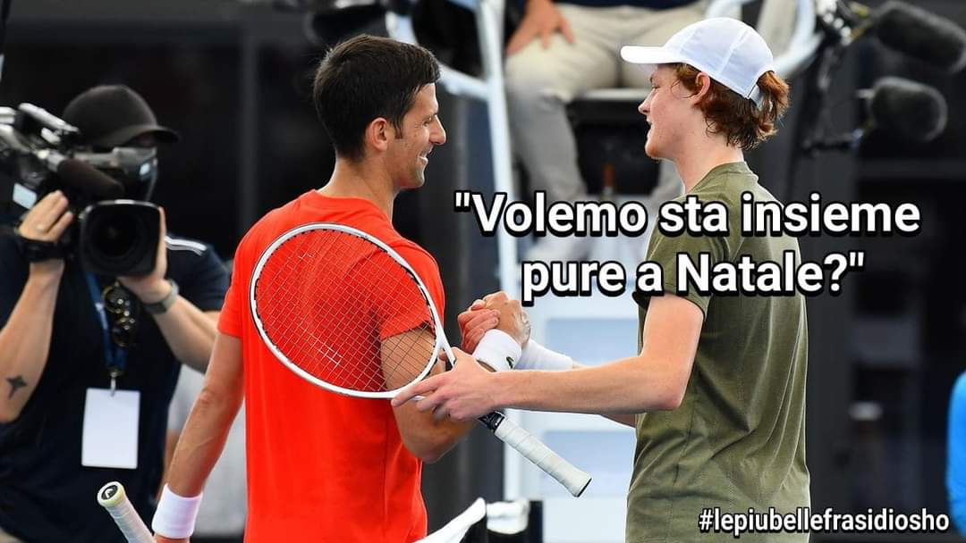 lefrasidiosho's tweet photo. Terzo incontro nel giro di dieci giorni 
#SinnerDjokovic #CoppaDavis https://t.co/ZPYkcoffFb