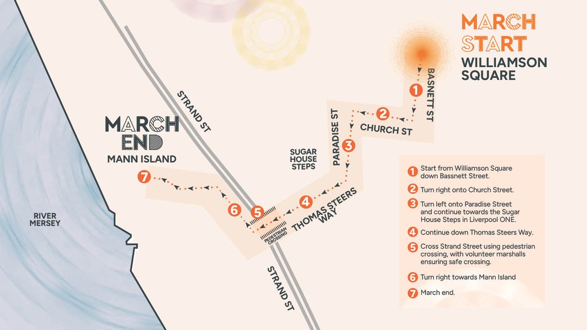 TODAY! 

Our march will begin at 1.45pm at Williamson Square, with a stop outside the Sugar House Steps to hear from survivors at 2.30pm, and finish at Mann Island. You can join in at any point along the route. #NoExcuseForAbuse

Find out more: bit.ly/MarchWithSaver…