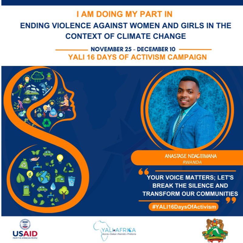 ndanastase's tweet photo. ๐#16DaysOfActivism, let's unite & invest in preventing GBV. Everyone's role is critically important in creating a more just society. Stand up, speak out, & be part of the change. Let's all of us end VAWG in context of climate change.
#UniteToPrevent
#EndGBV
@Dr_Uwamariya https://t.co/vUN61VNly5