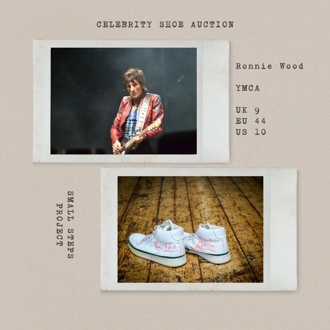 SmallStepsDocs's tweet photo. Another #RockLegend and #GuitarHero has donated his shoes for our #CelebrityShoeAuction @ronniewood this #Legend is not just a gifted guitarist – he's the heartbeat of rock itself/ https://t.co/QtJOSt0rCZ
#RonnieWood #SmallStepsProject #LiveInLoveNotLandfill #Children https://t.co/6z5fony3Ly