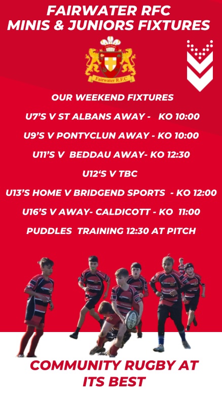 Thank you to our host clubs @thebunsrfc @BadgersMandJ @BeddauRFC @CaldiRFC and we look forward to hosting @bridgendsports best of luck to all players in your games 🔴⚪️⚫️🏉