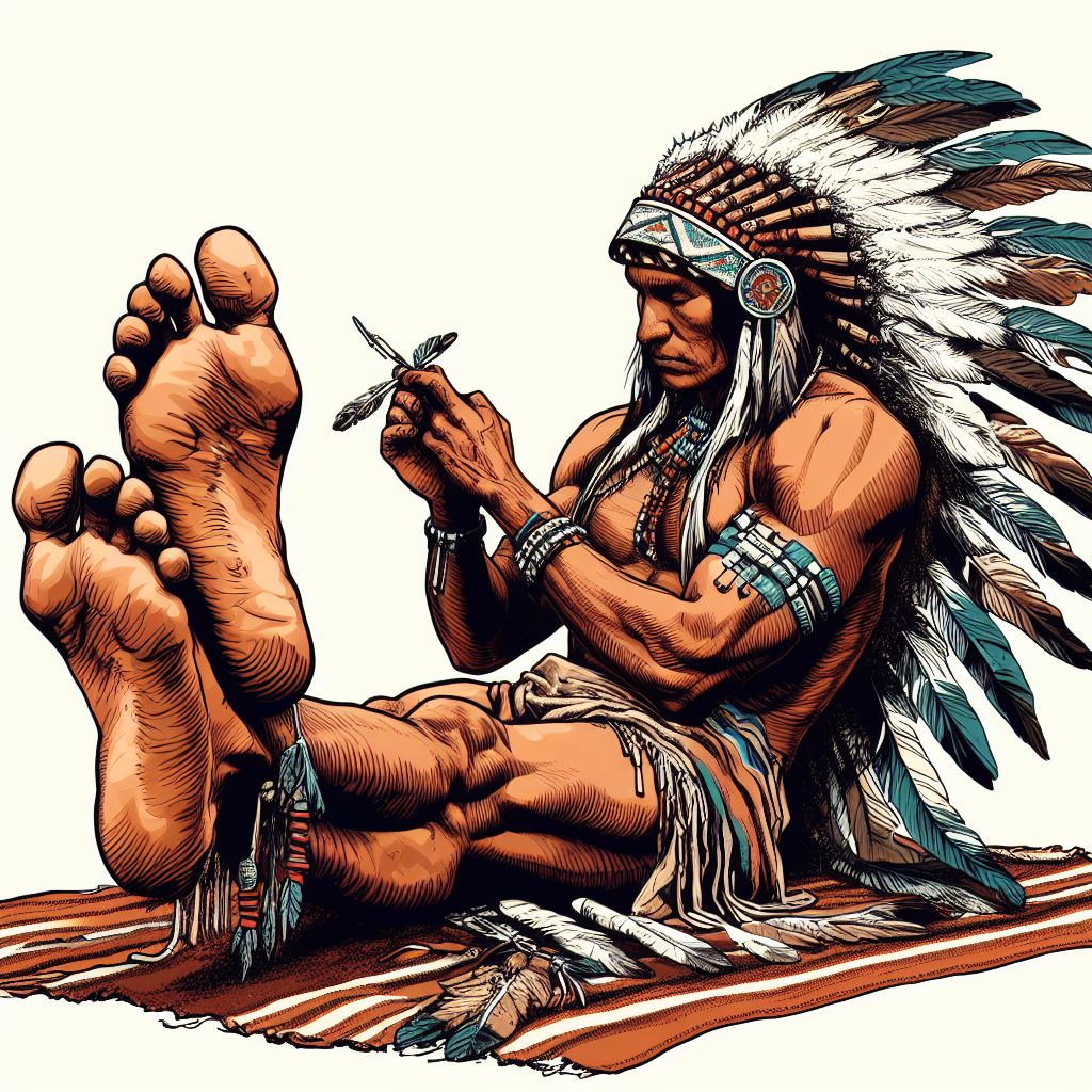 animalefoot's tweet photo. Native Feet pt. 2
#malefootfetish #malefeet #aigeneratedimages https://t.co/3tNccYgD17