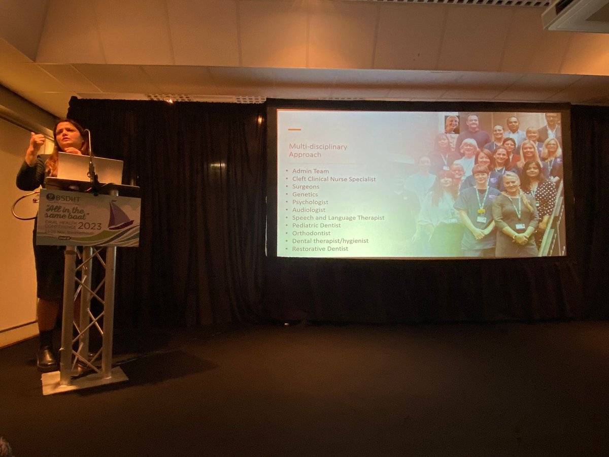 101nitisha's tweet photo. Talking to dental therapists and hygienists about Cleft Care in the UK and why they are so important to the MDT! @BSDHTUK https://t.co/azJ4o9l8DV