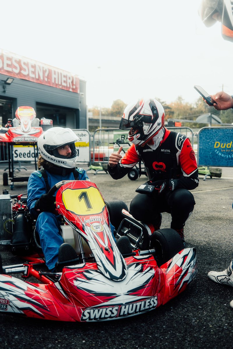 nico_mueller's tweet photo. not your normal weekday when you get to show 10-time MTB world champ @nschurter &amp; his squad the craft of karting 🚵🏼🔁🏎️

loads of fun, impressive approach &amp; great progress 👏🏻💪🏻🚀

#nm51 #fullpull #passion #scottsports #mtb #karting https://t.co/WWnEIswEXA
