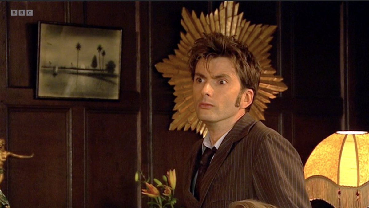 Watching a bit of #DoctorWho over lunch to get in the mood, and it turns out that David Tennant has always been an angel.