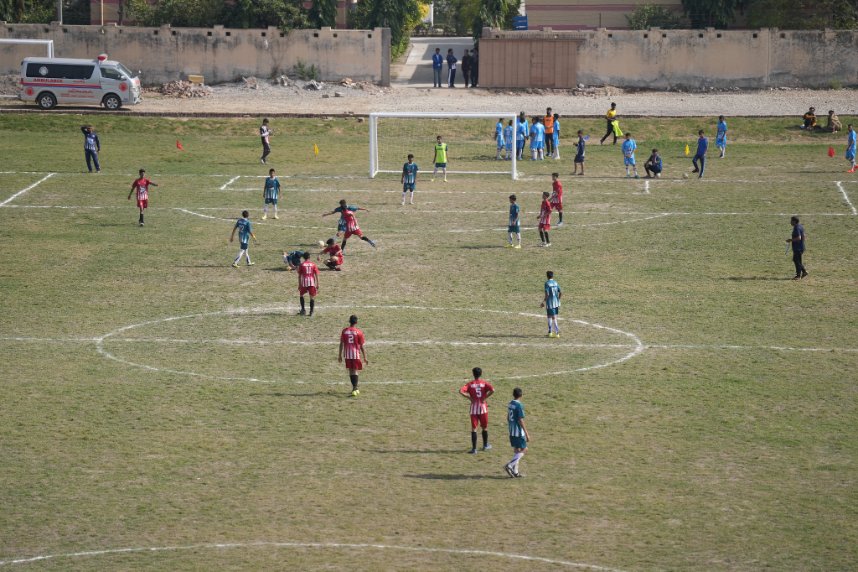 Maidaanpk01's tweet photo. A field of dreams, where legends rise!
Beautiful view of the newly built Muhammad Rasheed Football Ground, Wazirabad under the Maidaan project by Muslim Hands.
#Maidaan #footballground #PakistanFootball #SportsforDevelopment #FootballforGoals #SDGs https://t.co/wNnHjOvrEp