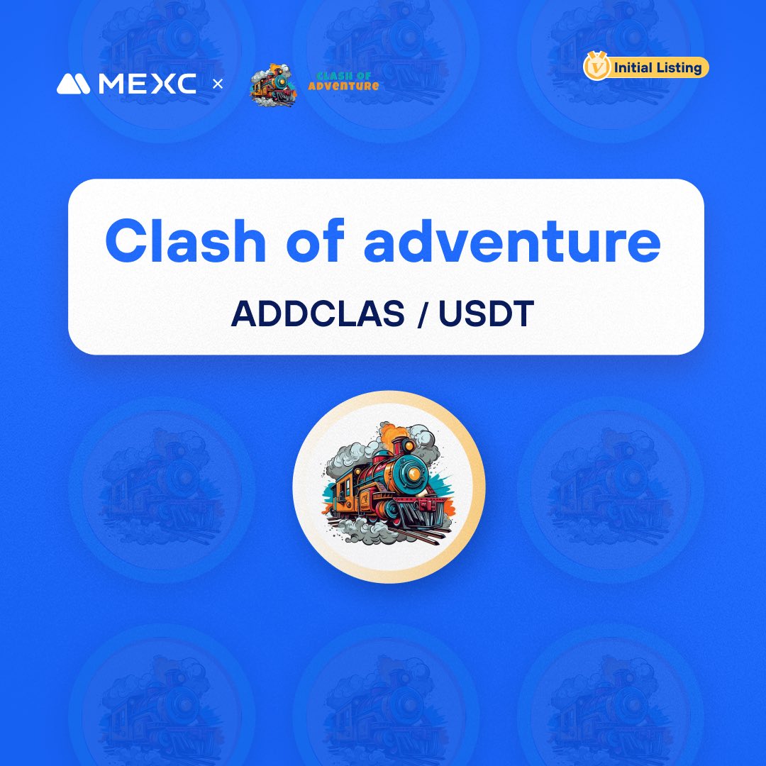 MEXC's tweet photo. Happy to announce that the @ADDCLAS Kickstarter has concluded and #ADDCLAS will list on #MEXC!

🔹Deposit: Opened
🔹ADDCLAS/USDT Trading: Nov 25, 12:00 (UTC)

Details: https://t.co/ZSlPiG0XtJ https://t.co/JuTMGhXn2j