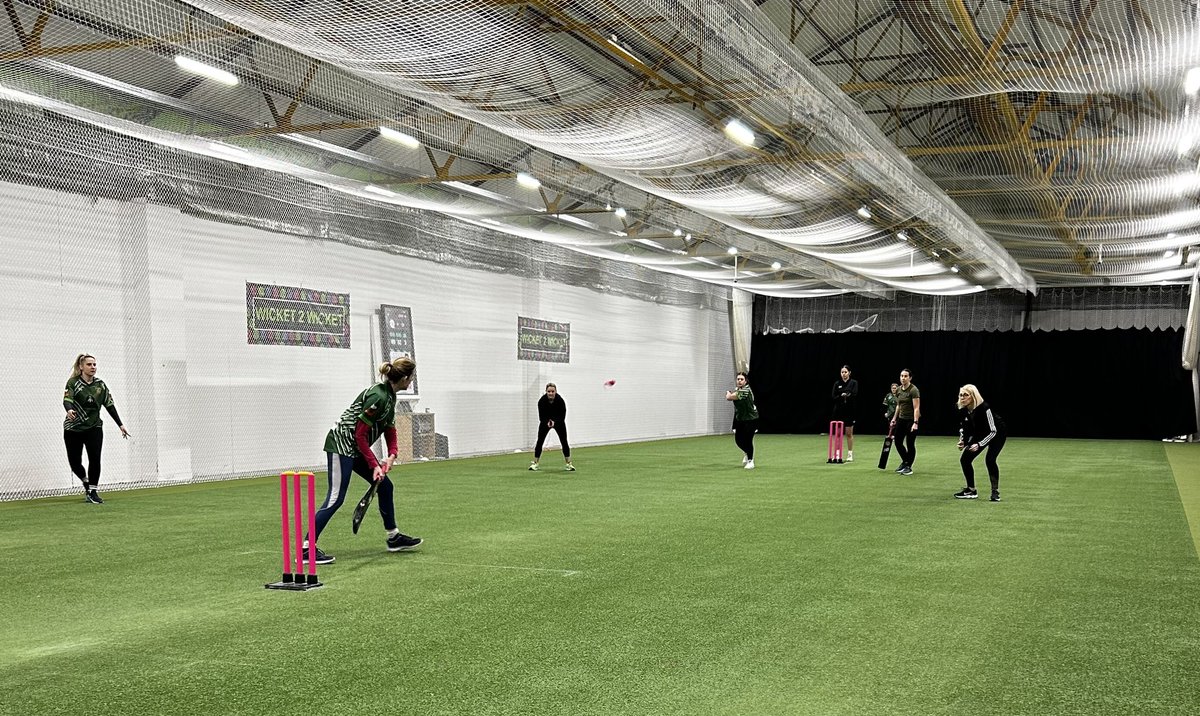 Today, another 72 women will be engaging in indoor cricket on a Saturday…

#womeninsport 
<a href="/CricketWales/">Criced Cymru / Cricket Wales 🏏🏴󠁧󠁢󠁷󠁬󠁳󠁿</a> 
<a href="/ECB_cricket/">England and Wales Cricket Board</a> 
<a href="/sportwales/">Sport Wales</a>