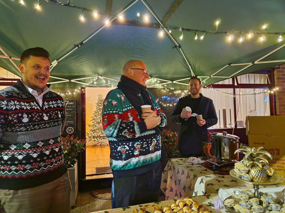 Some of our team at Aylsham Christmas Lights Switch On last night. Tremendous fun with lots of community spirit.