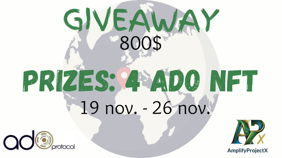 <a href="/yogetoth/">Yogetoth</a> Don't miss out on the Giveaway by <a href="/amplipX/">AmplifyPeople</a> and <a href="/adoprotocol/">Ado Protocol</a>. Win an ADO Travel #NFT worth $200! #amplifyX #adotravel #travel