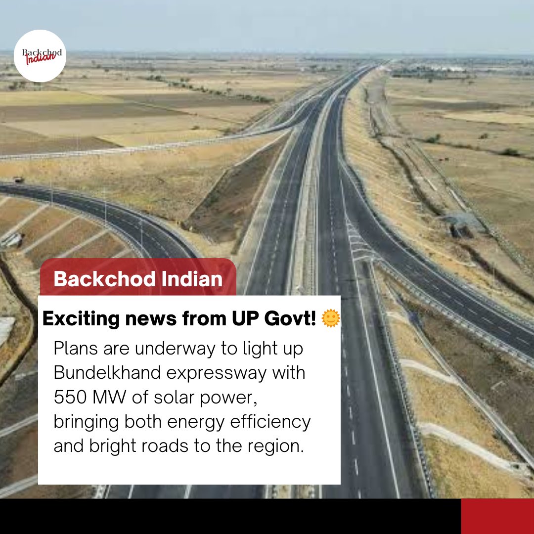 A shining example of progress! UP Govt’s ambitious plan to deploy 550 MW of solar power along the #Bundelkhandexpressway is set to brighten both the road and the lives of nearby residents. Kudos to a sustainable future! 🌟
#India #UttarPradesh #Trending