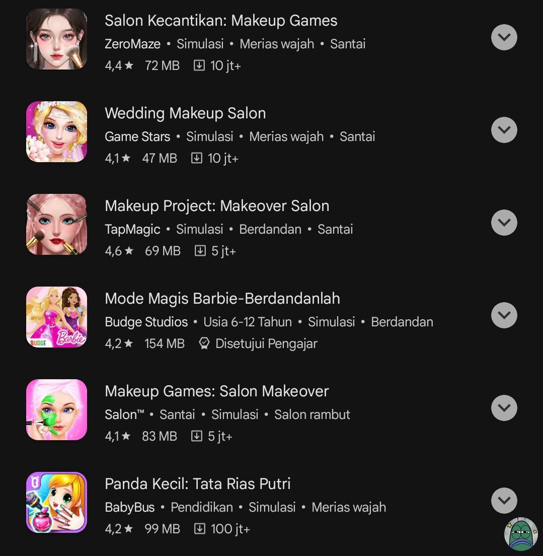 💚 when lu cowok tapi di hp lu ada game beginian😭 pas ke gap temen jawab nya "adek gw yg download itu!" padahal mah... Wkwkwkk🤣 tapi jujur seru cok💪