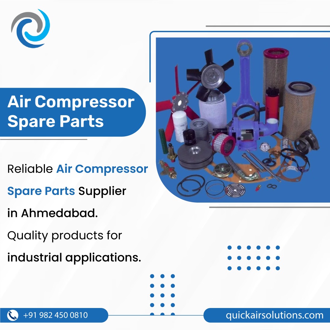 air_qucik's tweet image. Powering industries with precision! 🔧 Elevate your operations with our top-notch air compressor spare parts. Your trusted partner in Ahmedabad for quality and reliability. 💪🏭 

#quickairsolutions #aircompressor #compressorsolutions #IndustrialSolutions  #ahmedabad