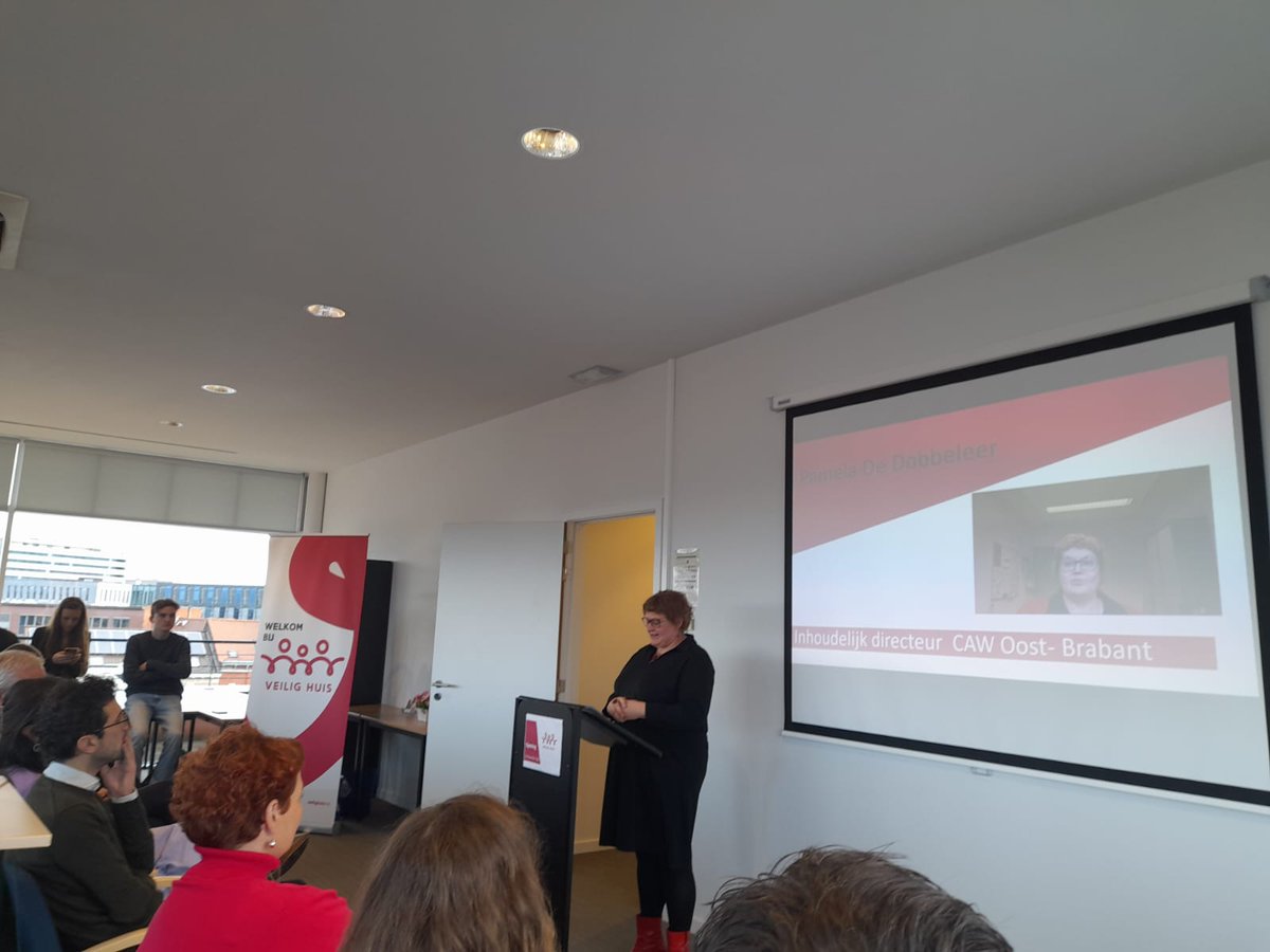 CAW (@cawgroep) on Twitter photo Vandaag opent op 4 plaatsen een Veilig Huis, in Leuven door <a href="/Zu_Demir/">Zuhal Demir</a>. Collega Pamela De Dobbeleer heeft het over de aanpak van intrafamiliaal geweld en belang van samenwerking. <a href="/AgentschapJH/">Agentschap Justitie en Handhaving</a> Vandaag opent op 4 plaatsen een Veilig Huis, in Leuven door <a href="/Zu_Demir/">Zuhal Demir</a>. Collega Pamela De Dobbeleer heeft het over de aanpak van intrafamiliaal geweld en belang van samenwerking. <a href="/AgentschapJH/">Agentschap Justitie en Handhaving</a>
