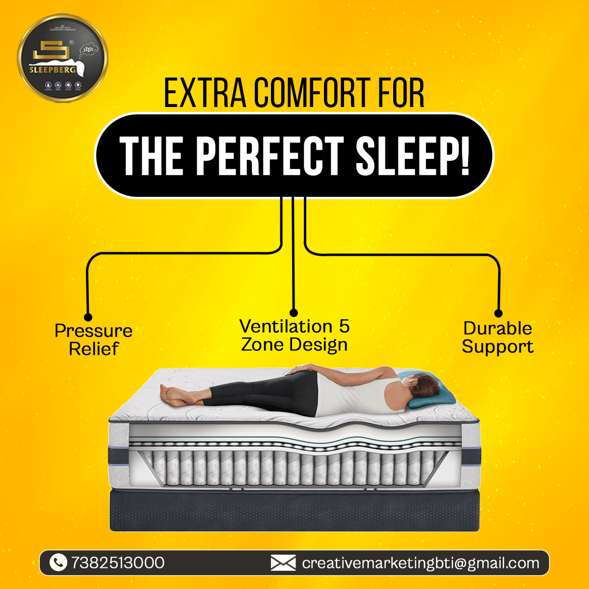 'Transform your business into a sleep haven with Sleepberg! 🛌💼 Partner with us and let the journey to success be as comfortable as our mattresses. 

📧creativemarketingbti@gmail.com
.
#sleepbergmattress #sleepberg #sleepbergbestmattress #bestmattressforbackp #sleepbergmattress