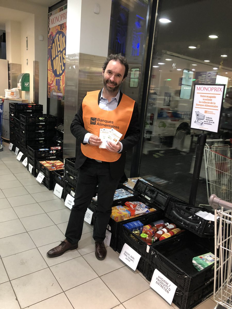 #CollecteNationale des #BanquesAlimentaires du 24 au 26 novembre. 
Quand vous ferez vos courses ce week-end, remplissez les caddies des bénévoles!

#GRDF entreprise solidaire des Banques alimentaires depuis 2008, mobilisée ce week end &amp; toute l’année!  #JeFaisMaBA #GiletsOrange