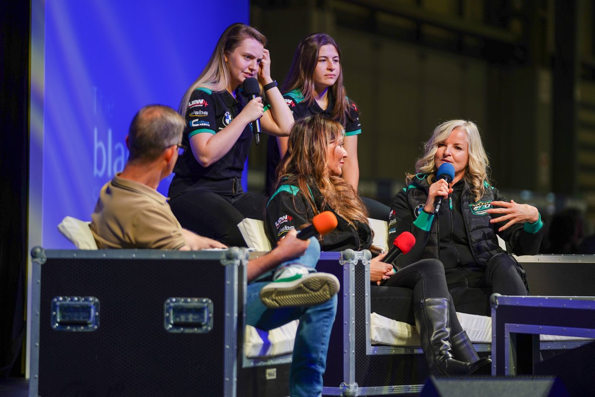 It was great to welcome @DaveyTodd74, @Lee_johnston13, Rob McElnea, @niallmackenzie1 and the @FHO_Racing girls - Kate Walker, Jamie Hanks-Elliott, @MariaCostello and Faye Ho to #MotorcycleLive 2023 yesterday.