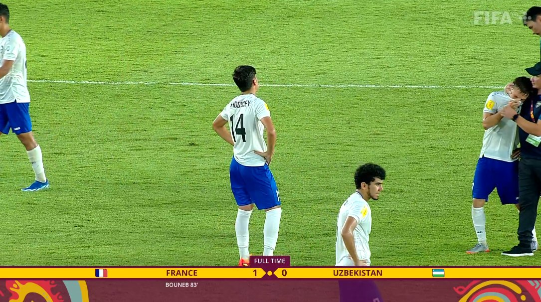 FT France 1 Uzbekistan 0. France are through to the semi-finals #U17WC #FRAUZB