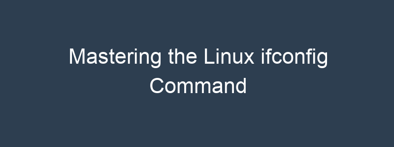 BuildVirtual's tweet image. Mastering the Linux ifconfig Command dlvr.it/SzHy0k