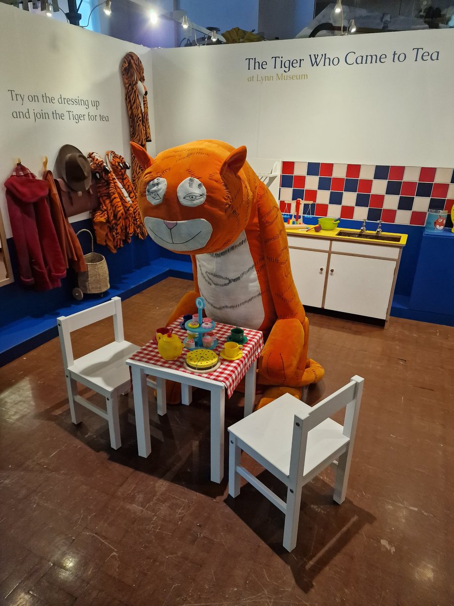 OliverBone5's tweet photo. Thanks to all who came to @Lynn_Museum to support the launch of our The Tiger Who Came to Tea exhibition. Its on until 20th Jan and admission is free. Thanks to the brilliant team for making it work so well in the museum. @ace_national https://t.co/8AUpas120N