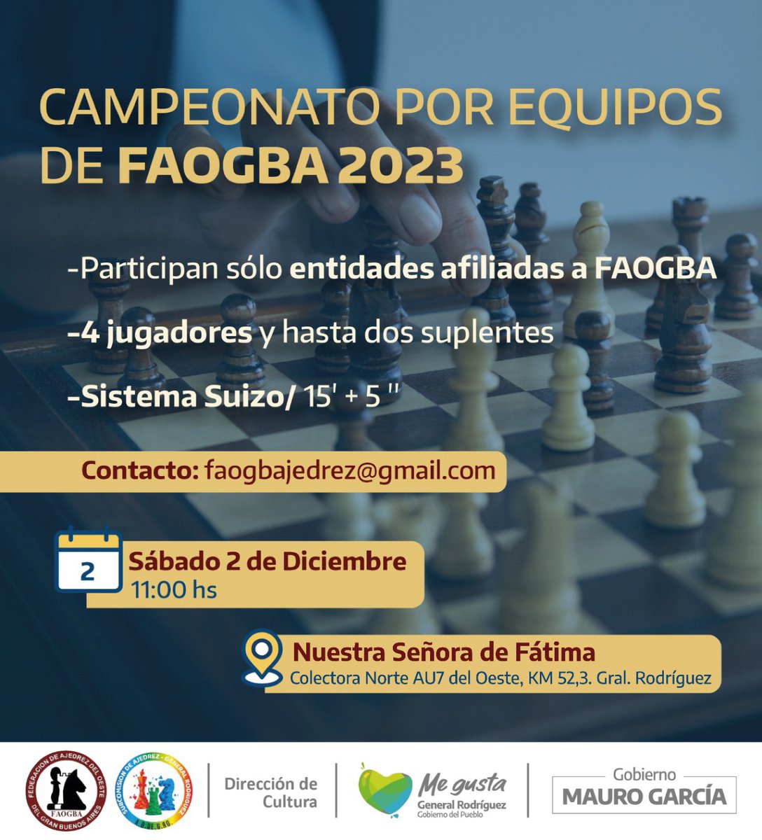 FAOGBA Ajedrez tweet media