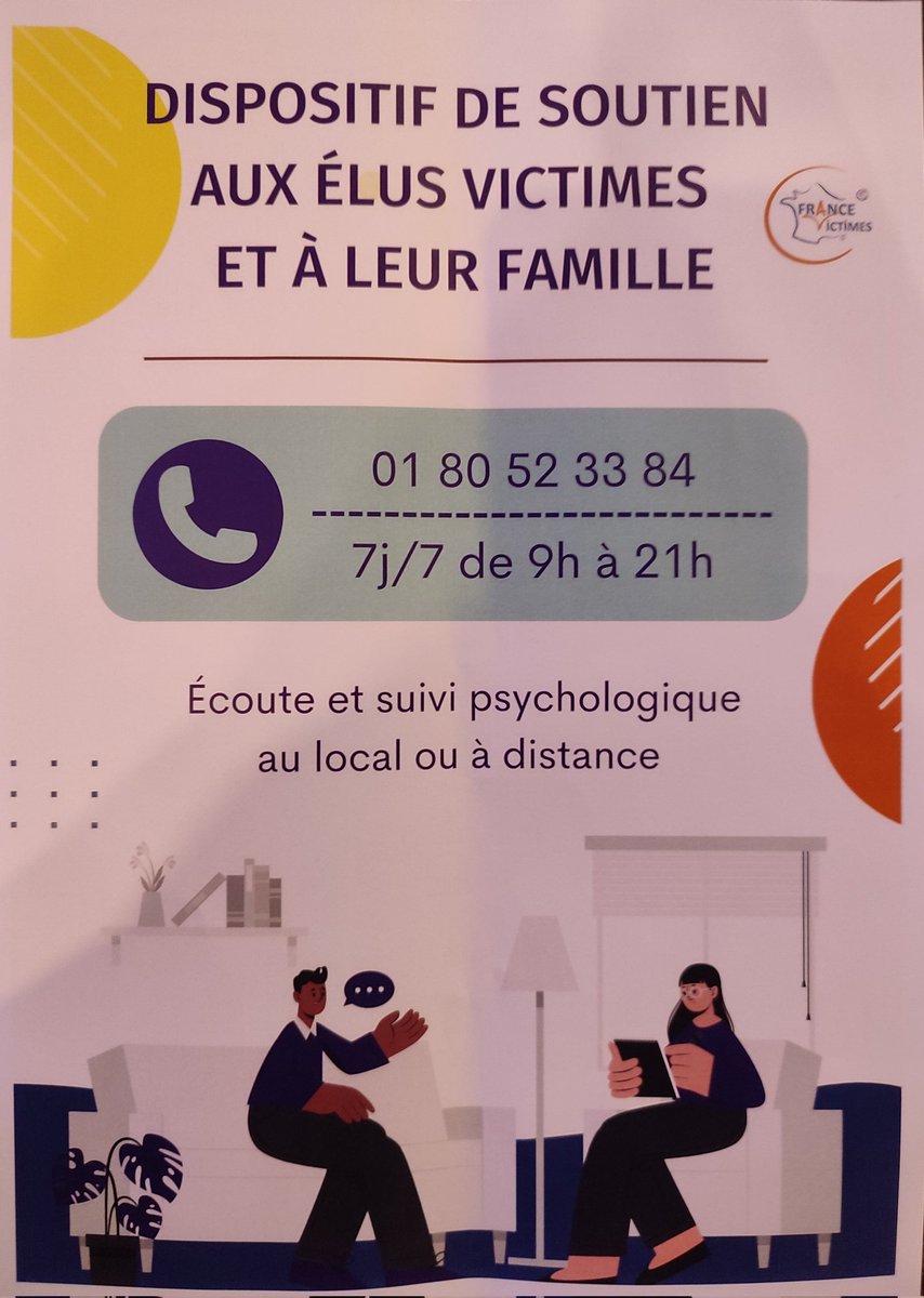 NadiaSOUSSI9's tweet photo. En cette journée contre les violences faites aux femmes, je suis aux journées : "élues locales".
J'en profite donc pour remettre ici le numéro spécial initié par #FranceVictimes, dédié à l'écoute et l'accompagnement des élus victimes de violences 
☎️ 01 80 52 33 84 - 7/7 9h-21h https://t.co/Er3f3nYKYy