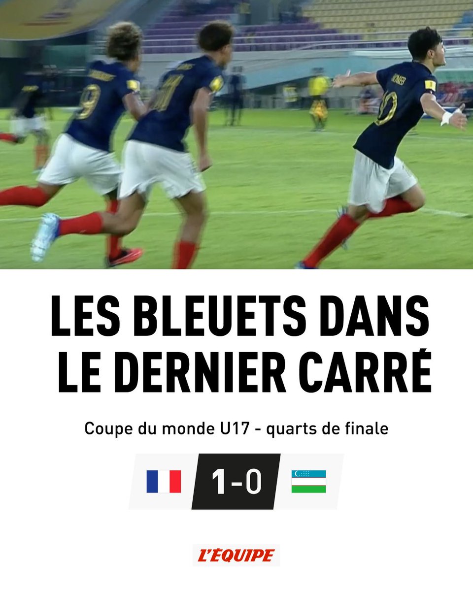 La France qualifiée pour les demi-finales sur <a href="/lachainelequipe/">la chaine L'Équipe</a> mardi à 13h face au vainqueur de Mali-Maroc.
Commentaires : <a href="/RaphaelSebaoun/">Raphael Sebaoun</a> et @starragolequipe