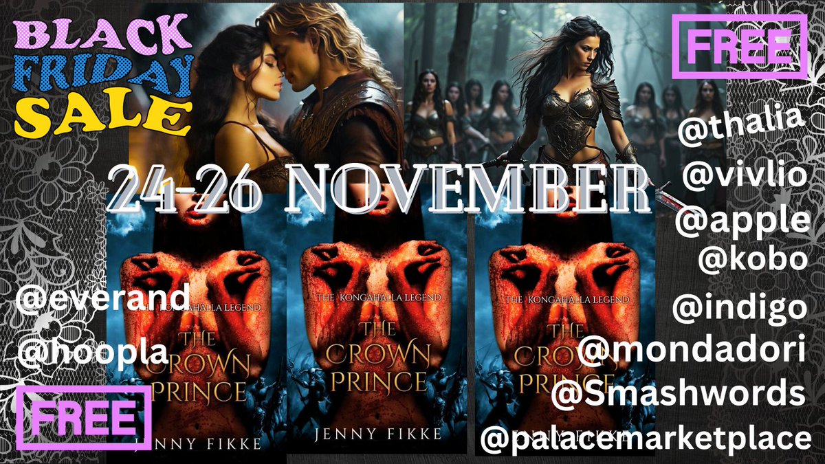 The Crown Prince, book 1 is FREE 24-26 November #fantasylover
