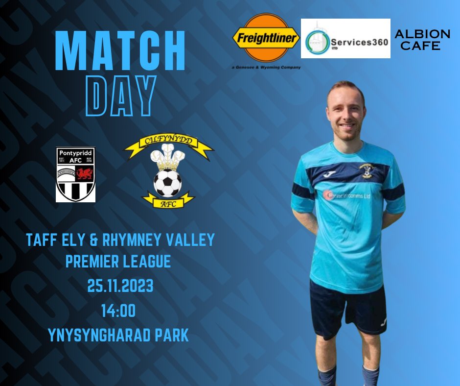 Cilfynydd AFC (@cilfynyddafc) on Twitter photo ๐๐๐๐๐๐๐๐:
Back in action today, making the short trip to neighbours <a href="/PontypriddAFC/">Pontypridd AFC</a>.
2PM KO at Ynysyngharad Park, come along and show your support ๐๐ฝ ๐๐๐๐๐๐๐๐:
Back in action today, making the short trip to neighbours <a href="/PontypriddAFC/">Pontypridd AFC</a>.
2PM KO at Ynysyngharad Park, come along and show your support ๐๐ฝ