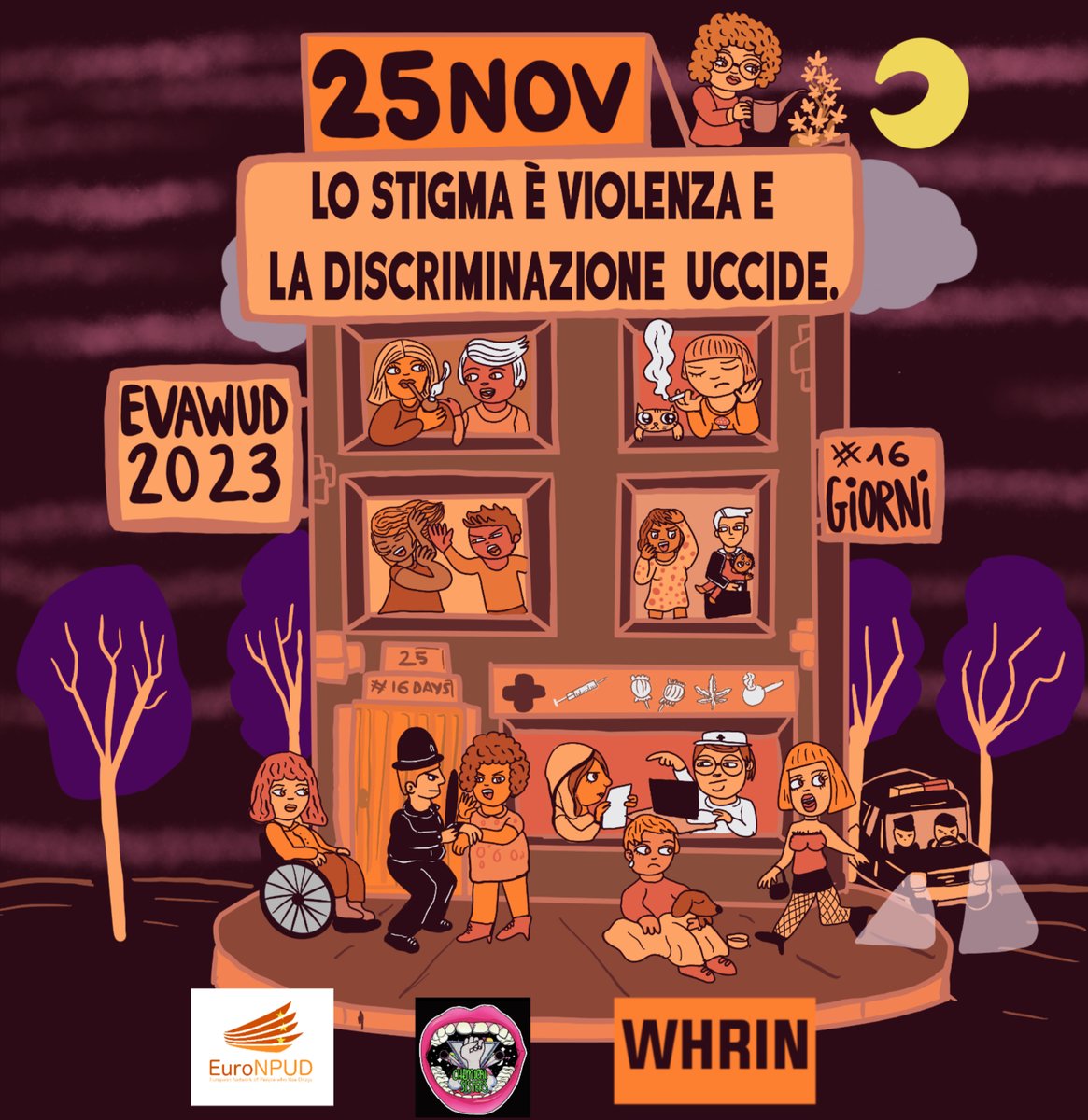 EuronpudO's tweet photo. Today we kick off our 16 days to end violence against women &amp; gender diverse folks who use drugs #EVAWUD We have multiple country groups taking part! https://t.co/C25ThAikEY