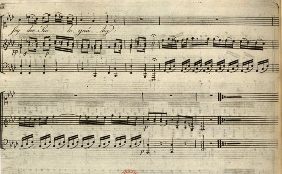 Composer, keyboardist, and singer Maria Theresia von Paradis's (1759–1824) setting of Gottfried August Bürger's 'Lenore'. The #poem was published in 1774 and her ballade, for voice and keyboard, appeared in print in 1790. #eighteenthcentury #music