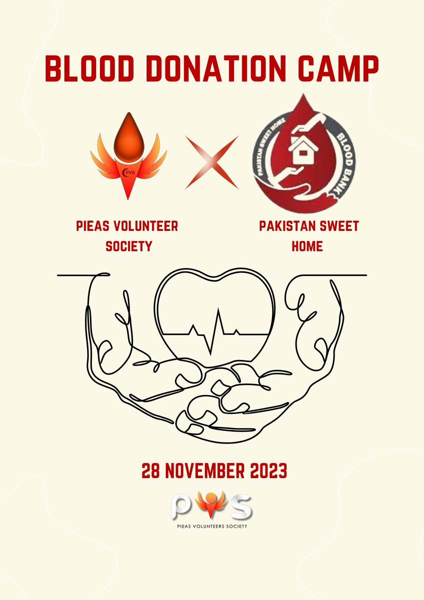 pvstweets's tweet photo. Coming together for a great cause! Pakistan Sweet Home and PVS are teaming up to host a blood donation camp. Your participation could be a lifeline for someone in need!.
Supervisors of the event:
Mohtashim Asif (MME 20-24)
Abdul Rehman   (EE 22-26)

#pvs #make_it_happen https://t.co/Ila2q1su8C
