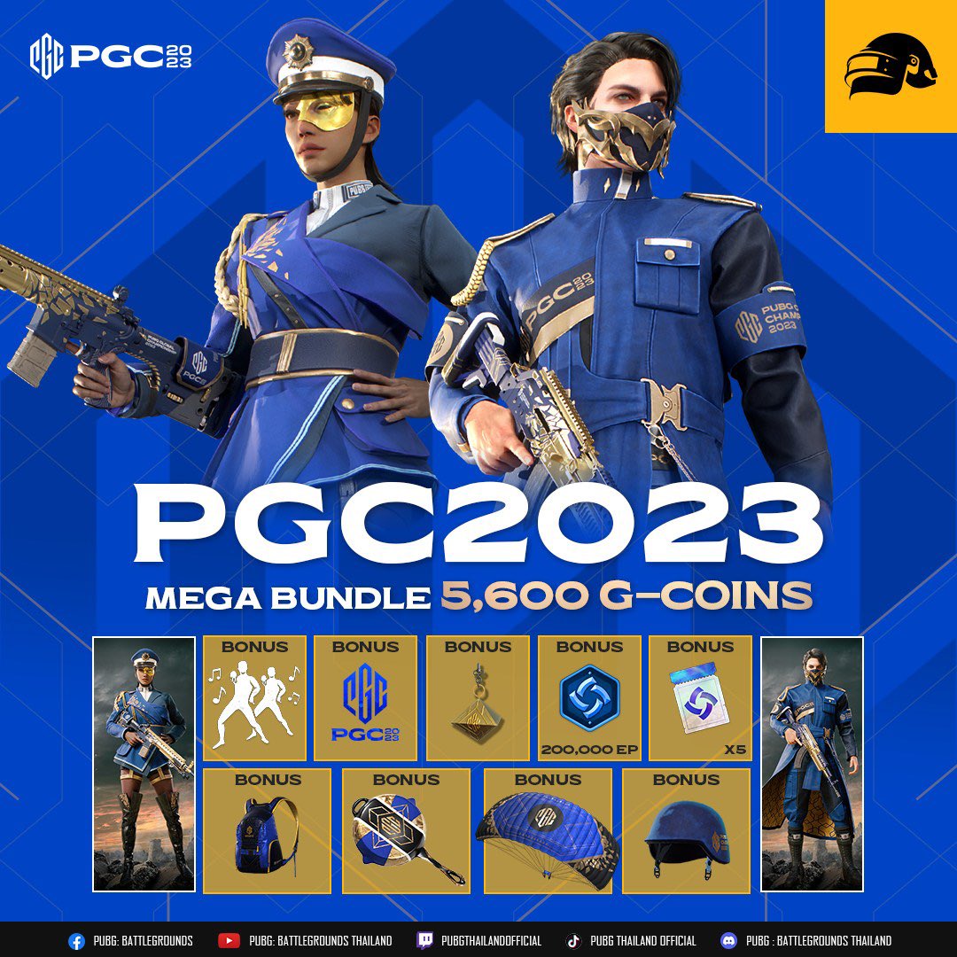 GIVEAWAY DO PGC MEGA BUNDLE 2023!!!
Serão 2 vencedores e anunciaremos no dia 30/11! 

Seguir este perfil e dar RT neste post
Seguir <a href="/vhzking/">vhz</a>, @rbNN1_, <a href="/lfp1_/">lfp1 🇧🇷</a>, <a href="/guizeraafps/">FURIA guizeraa 🧙‍♂️</a> e <a href="/bielmtcalmo/">ROC_bielmtcalmo</a> 
Seguir e assistir a PGC em: twitch.tv/wptv_br

Boa sorte 💛

#PGC2023 #PUBG #OurLegacy