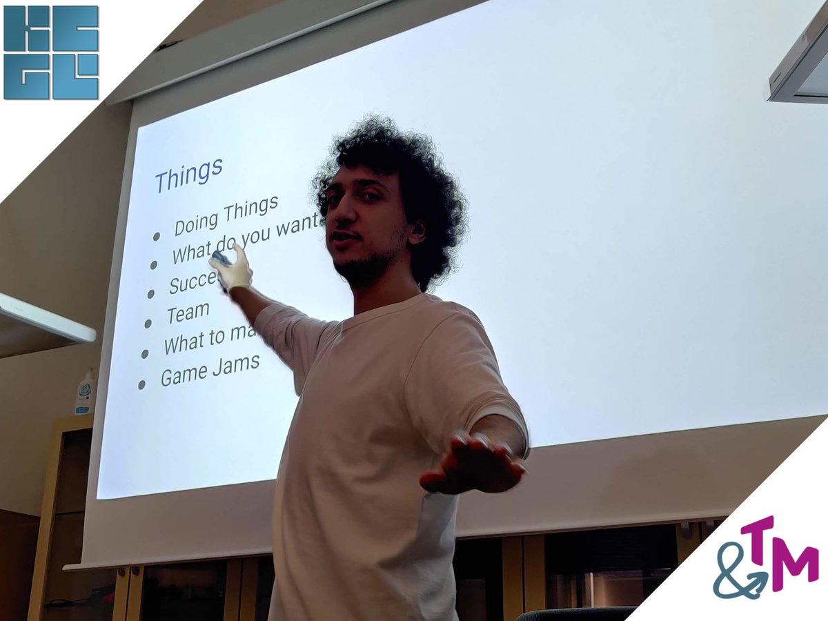 GamesAAU's tweet photo. Discussing market analysis for games you could make, showing off game demos and even some playtesting!
Join us next week to participate in a range of new discussion topics! #gamestudies #gameengineering #KCGL https://t.co/ly88i2hkcr