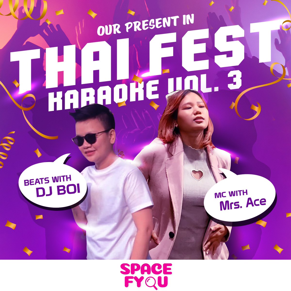 spacefyou's tweet photo. Thai Festival Karaoke Vol.3
Readyyy for party together✨💃🏻🕺🏻 

Come and Join with Us
Saturday, 13rd January 2023
Start Form 4PM
At EH Mendadak! South Jakarta
🔗 https://t.co/ELDkUxtr8A

🎉HERE FUN NEVER ENDS 
#ThaiFestKaraoke #spacefyou https://t.co/cZNVNbhYcc