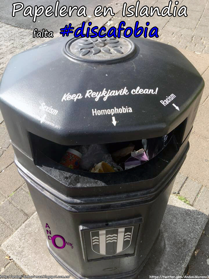 AndoniMoreno3's tweet photo. Papelera en Islandia - Falta #Discafobia https://t.co/KILRjA0zow