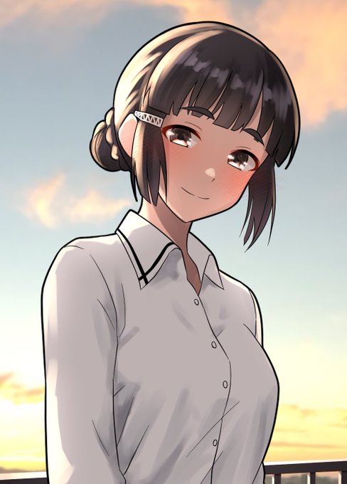 「1girl sunset」 illustration images(Latest)｜5pages