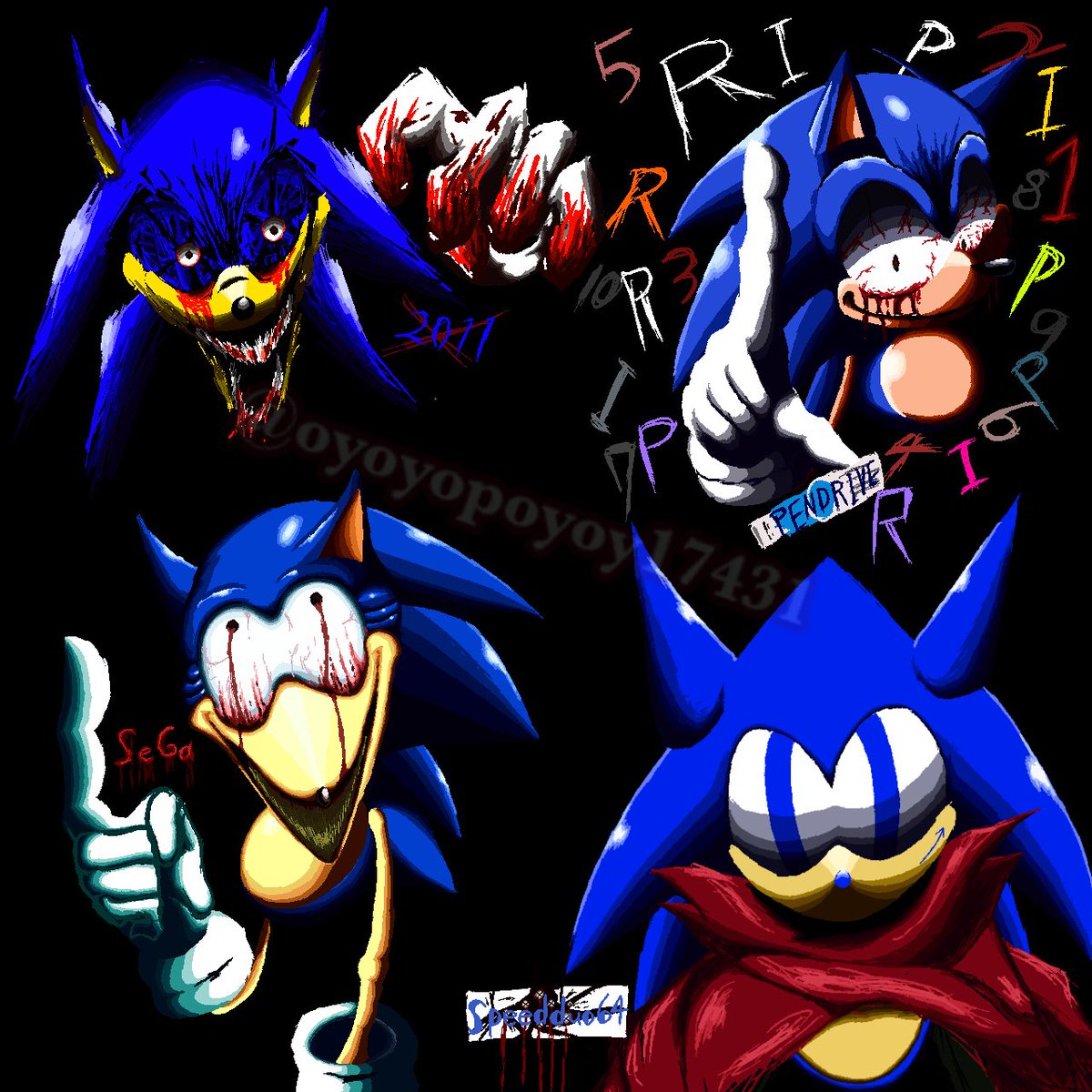 I tried drawing various things at random pendrive azul by @sinuois