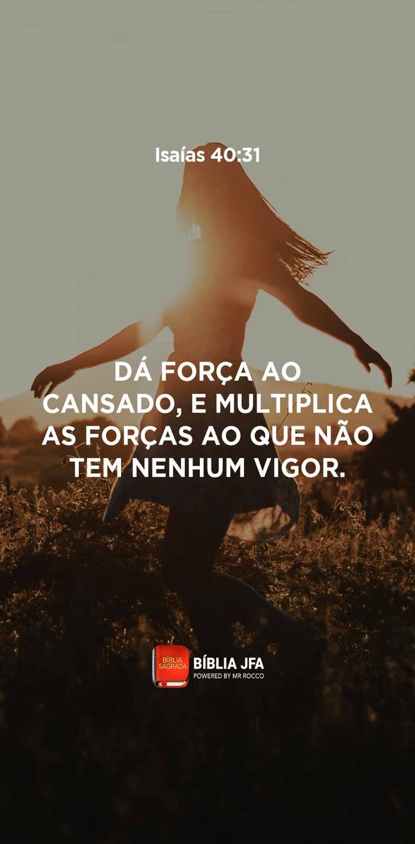 obacarvalho68's tweet photo. Bom Dia X
Isaías 40:28 Será que você não sabe? Nunca ouviu falar? O Senhor é o Deus eterno, o Criador de toda a terra. Ele não se cansa nem fica exausto, sua sabedoria é insondável. 29 Ele fortalece ao cansado e dá grande vigor ao que está sem forças.
 https://t.co/W1gIZJg4P2 https://t.co/l7rC2GFIjf