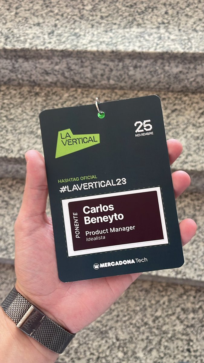 En un rato nos vemos 🙌🏼 #lavertical23 en @EDEM_uni