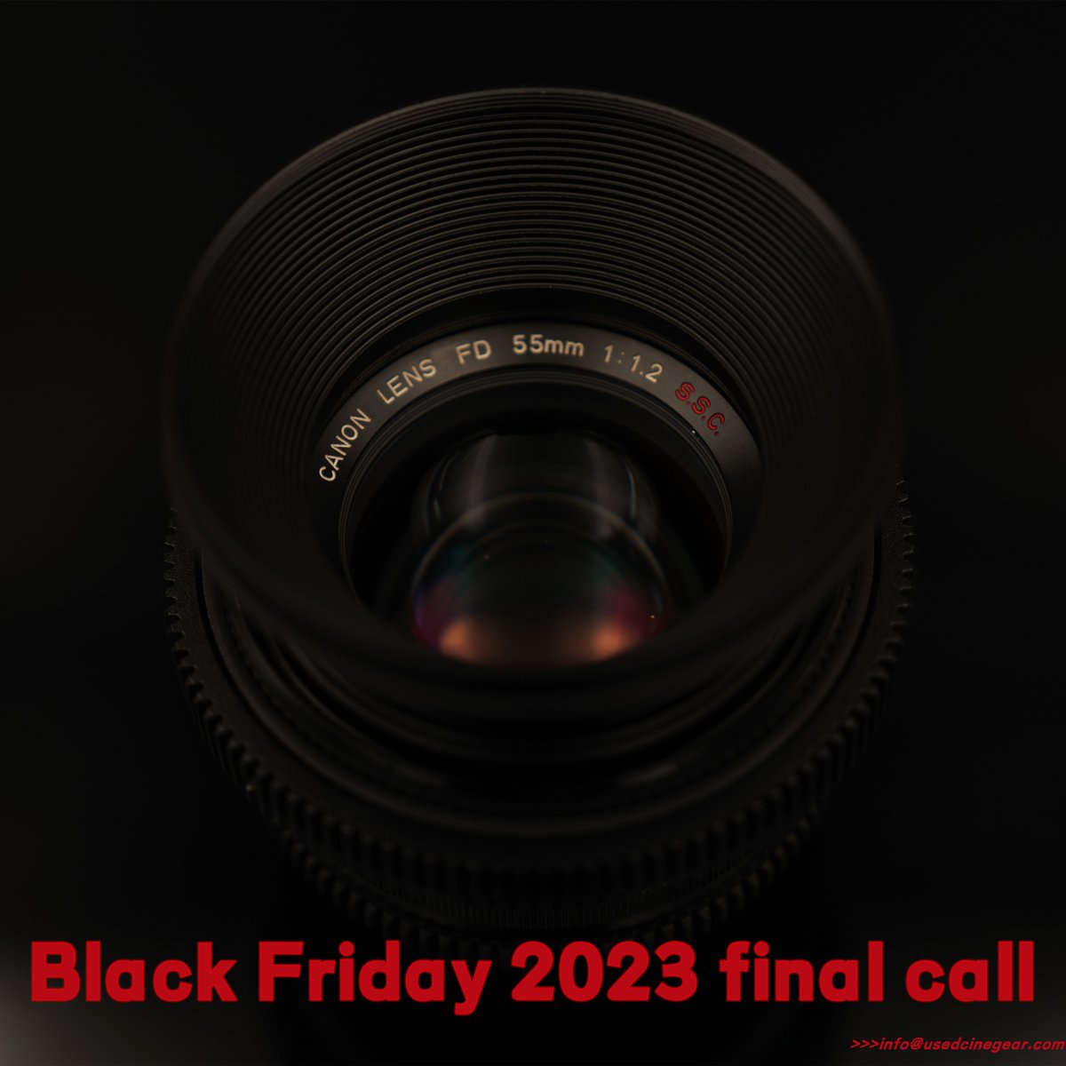 𝐁𝐥𝐚𝐜𝐤 𝐅𝐫𝐢𝐝𝐚𝐲 𝟐𝟎𝟐𝟑 final call !!!

Contact your account manager for order from @usedcinegear rite now😊🥰📞

#usedcinegear #usedlens #usedcamera #cinemacamera #cinemalens #blackfriday #lens #camera #UCGoptics #cinematographer #filmmaker #videomaker #camerarental