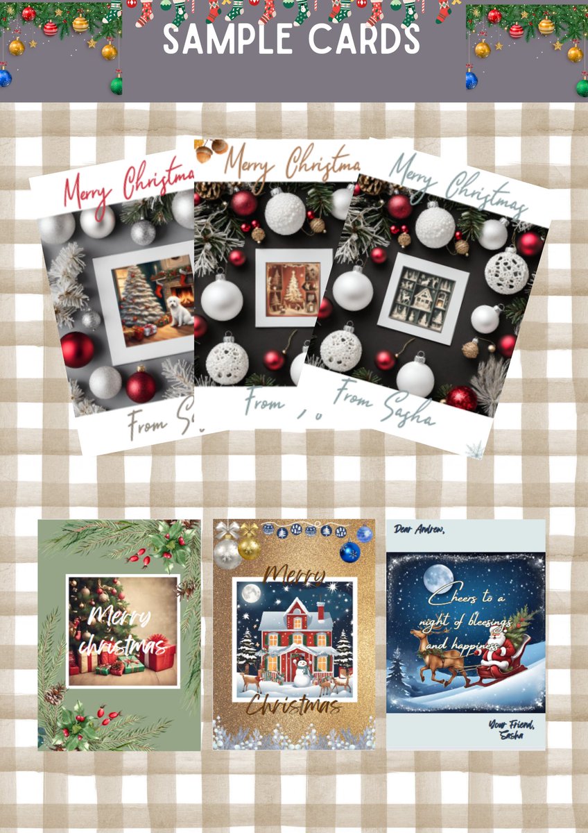 SGoldVisionary's tweet photo. Get ready this holiday season with custom Christmas cards. Many designs to choose from!🥳

https://t.co/UapmpSRTIb https://t.co/rqiiewSFJH

#Christmas #silvergoldvisionary #picoftheday #greetingcards #christmascards #etsy #EtsySeller #colorful #GraphicDesign #artwork #giftideas https://t.co/p7vVyc21r5