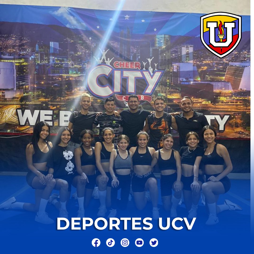 El Club de Porrismo UCV @porrismoucv se encuentra preparandose en Medellín, Colombia para la competencia 'nfinity champions league Colombia en representación de Venezuela y de nuestra UCV. Suerte muchachos y los esperamos campeones. Arriba la UCV