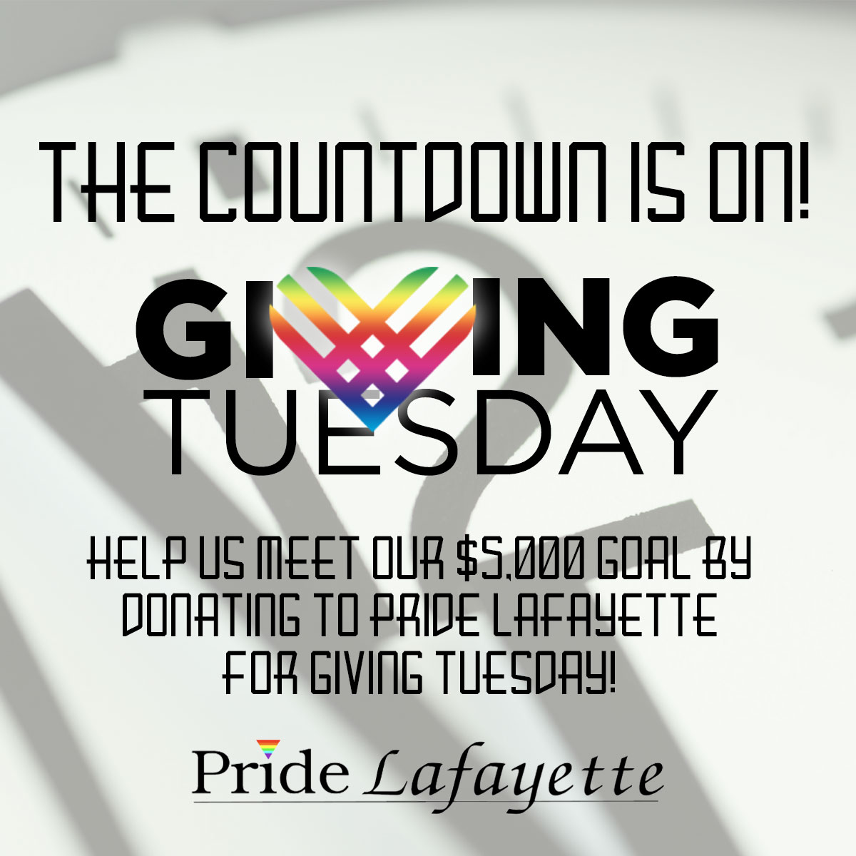 You can make a huge impact for Greater Lafayette's LGBTQ+ community by donating to Pride Lafayette for Giving Tuesday. Learn more about the programs your donation supports and help us meet our $5,000 goal by midnight Tuesday!

secure.givelively.org/donate/pride-l…