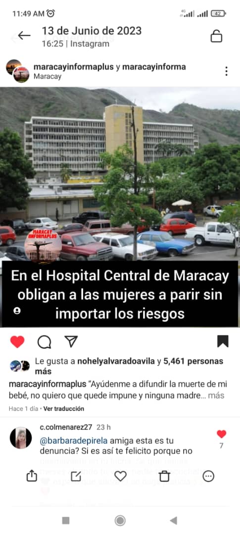 RiveroBarb89338's tweet photo. @TarekWiliamSaab Este artículo habla sobre mi caso. Sufri violencia obstétrica, maltrato físico, verbal y psicológico. Por favor Sr Tarek haga justicia en mi caso. Ya la denuncia va para un año y no me dan respuestas certeras https://t.co/bl88Gr8QhM