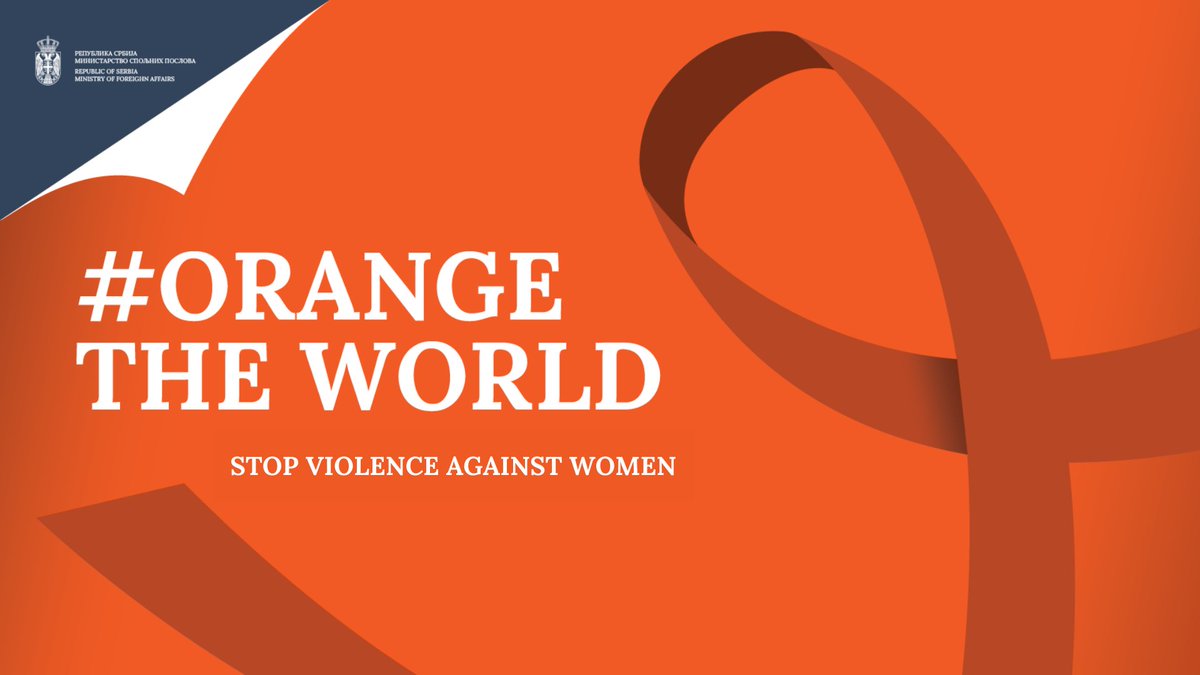 Today starts the 16 days of #OrangeTheWorld 🧡 campaign! On the International Day for the Elimination of Violence Against Women we reaffirm our zero-tolerance for gender-based violence. Say NO to gender-based violence! #16DaysOfActivism #EndViolenceAgainstWomen