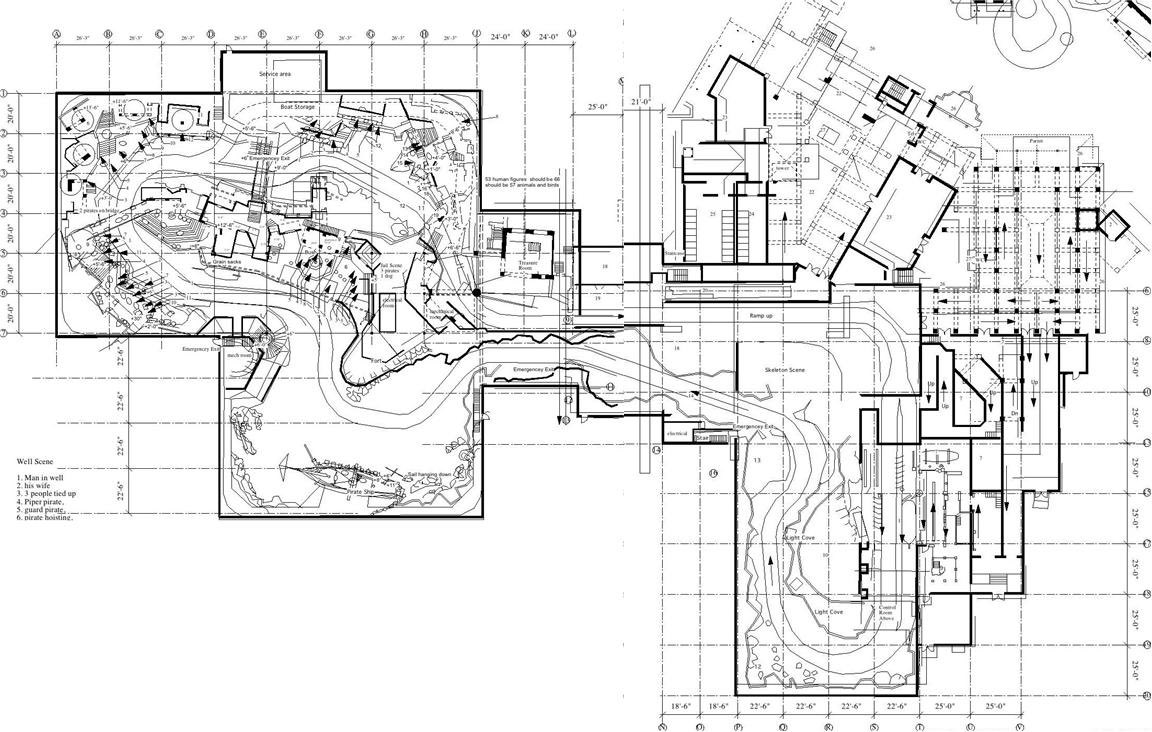 リクエスト) カリブの海賊(フロリダ)とスターツアーズの設計図 スター